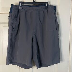 Birddogs Shorts Men's Size XL Gray/Blue Lined Boom For Your Boomstick Active